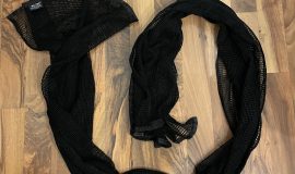 Netzschal, schwarz 190x90cm